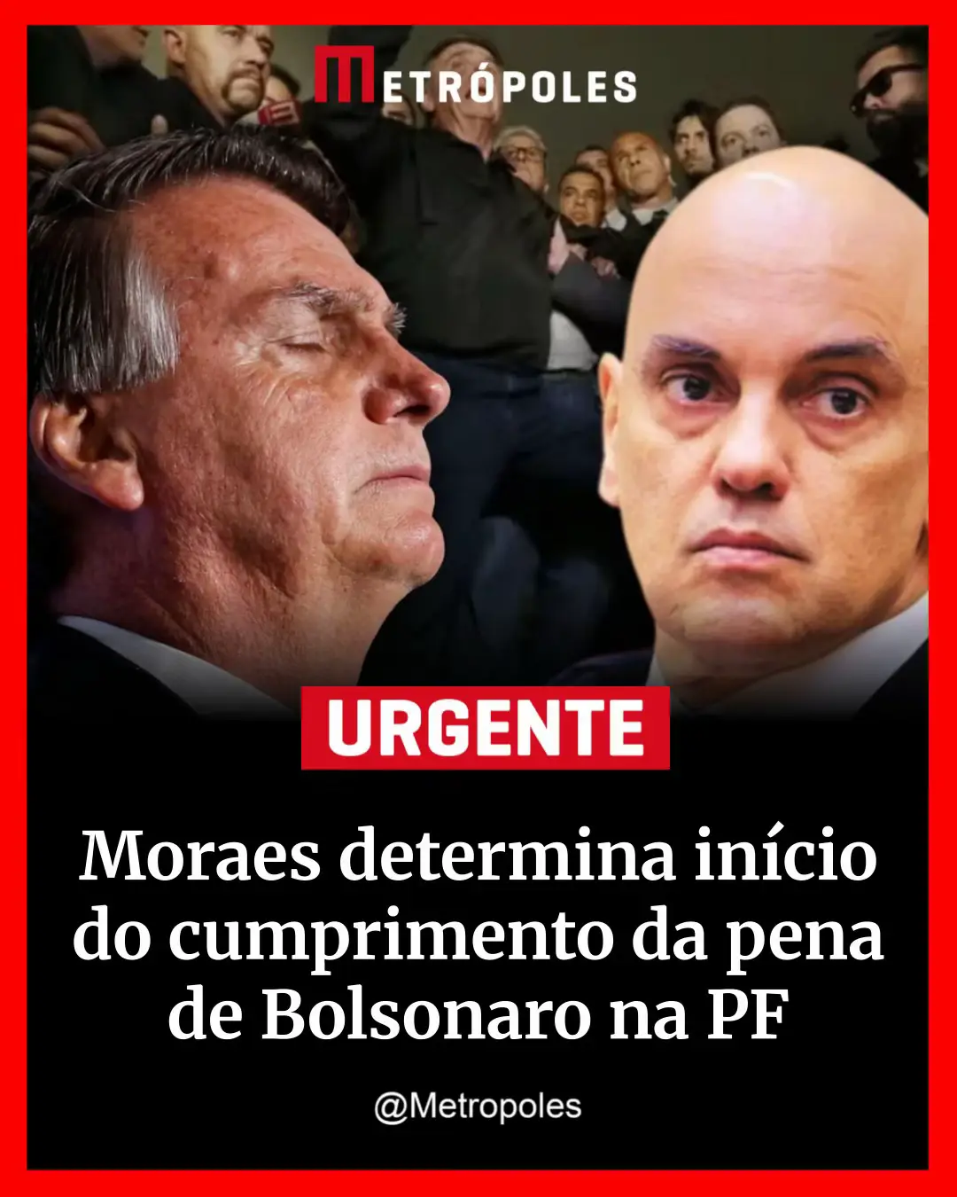 O ministro do Supremo Tribunal Federal (#STF) Alexandre de #Moraes determinou o início do cumprimento da pena de 27 anos e 3 meses de prisão do ex-presidente Jair #Bolsonaro (PL). Ele vai iniciar o cumprimento da pena na própria Superintendência da Polícia Federal, onde encontra-se preso. Nesta terça-feira (25/11), Moraes determinou o trânsito em julgado dos processos de Bolsonaro e dos outros réus do núcleo 1 da trama golpista. Com isso, abre-se caminho para o ex-presidente cumprir a pena definitivamente. Ele foi considerado o líder da organização criminosa qque visava mantê-lo no poder depois das eleições de 2026 e condenado ao cumprimento da pena em regime fechado. O ex-titular do Planalto foi condenado pelos seguintes crimes: ▪️ organização criminosa armada; ▪️ tentativa de abolição do Estado Democrático; ▪️ golpe de Estado; ▪️ dano qualificado pela violência; ▪️ e grave ameaça contra patrimônio da União e deterioração de patrimônio tombado. Atualmente, Bolsonaro está em prisão preventiva na Superintendência da Polícia Federal (PF) em Brasília, mas pelo processo que julga coação contra a Justiça. A expectativa é que a defesa do ex-presidente entre com pedido de prisão domiciliar pelo estado de saúde de Bolsonaro, que atualmente tem 70 anos. O último pedido da defesa, de prisão domiciliar humanitária, foi negado pela Suprema Corte. #tiktoknoticias  📸 Arte/Metrópoles