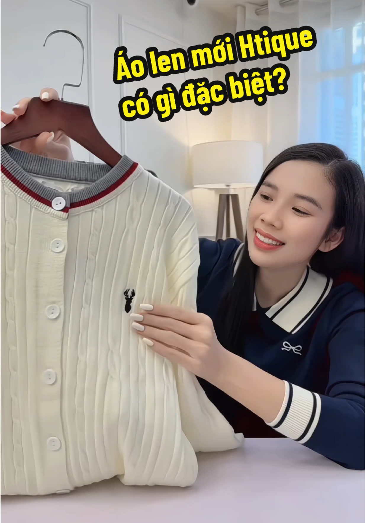 Áo len mới @HTIQUE có gì đặc biệt? #thoitrangnu #review #huonghihi141 #htique 