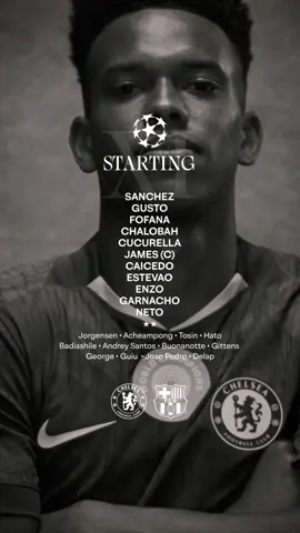 The wait for tonight’s team is over! 🚨 #CFC #ChelseaFC #UCL #ChelseaBarca  