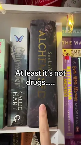 my favourite hobby x #fyp #BookTok #alchemised #bookish #bookshelf 