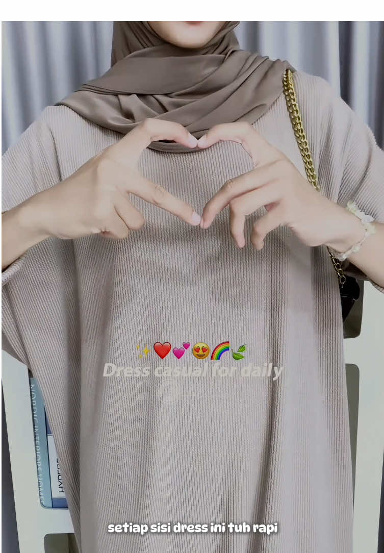 Clara dress outfit simple yang bisa di ajak kemana aja 💕 - Clara Dress -  #gamisknit #OOTD #gamis #dailydress #dailyoutfits 