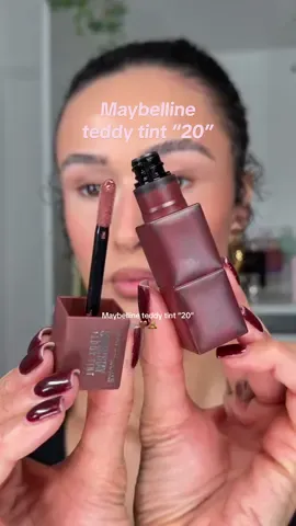 @Maybelline NY teddy tint “20”🧸🤎🫶🏼 with lip liner “on it” #maybelline #maybellineteddytint #lipcombo #maybellinelipliner 