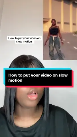 How to put your video on slow motion #newontiktok #creatortips #tiktokqueen 