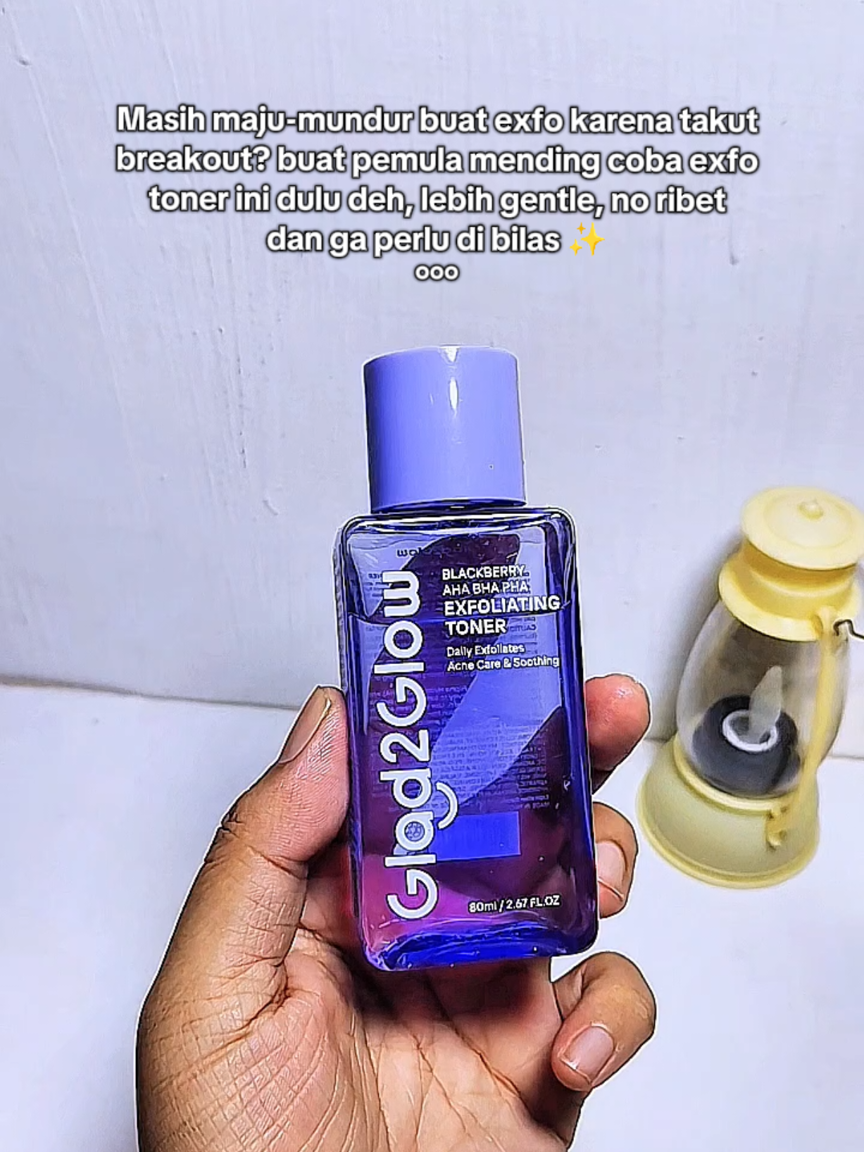 exfo buat pemula ✨ #glad2glow #exfotoner #tonerg2g #exfoliate 