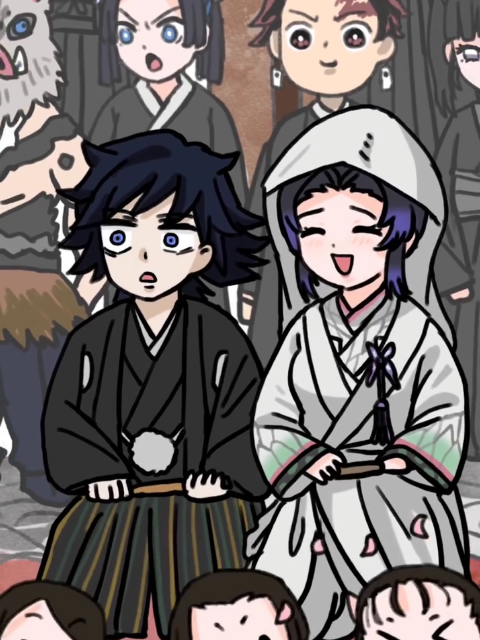 𝙂𝙤_𝙔𝙤_𝙃𝙪     鬼滅の刃 無限城編 Shinobu happy ending #KimetsuNoYaiba #demonslayer #anime #illustration #無限城編 #鬼滅の刃 #胡蝶こしのぶ