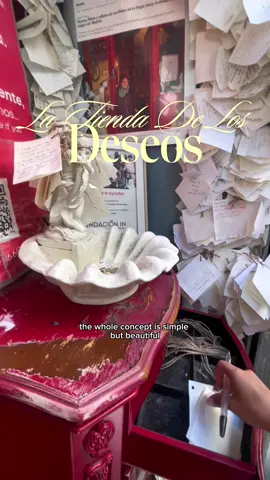 add this to your madrid bucket list: la tienda de los deseos or “the shop of wishes” write down your wish and manifest it ✨🤍 #madrid #latiendadelosdeseos #thingstodoinmadrid #madridtravel #spaintravel 