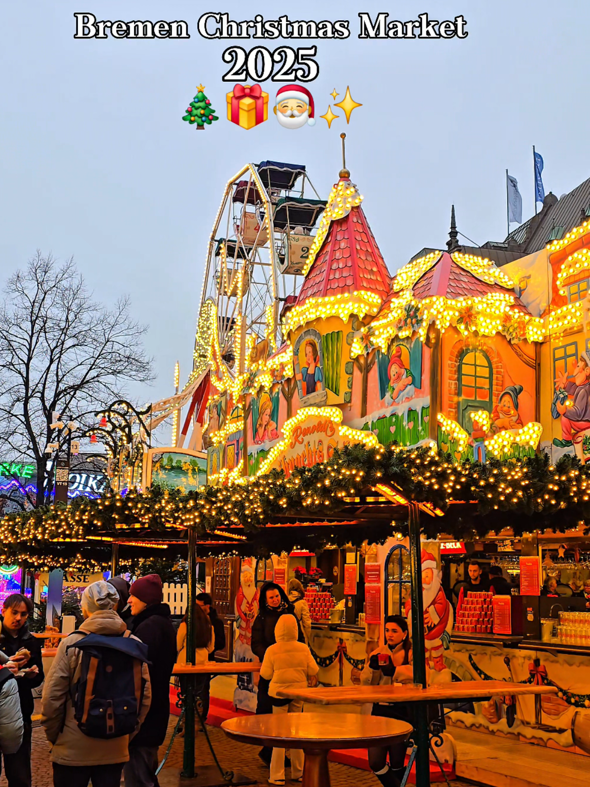 Bremen Christmas Market 2025 😍🎄🎅✨️ From November 24 to December 23 ,Open daily from 11:00 until 20:30. One of Germany's most magical Christmas markets! ☺️ #BremenChristmasMarket #Bremen2025 #GermanyWinter #ChristmasVibes #TravelGermany 