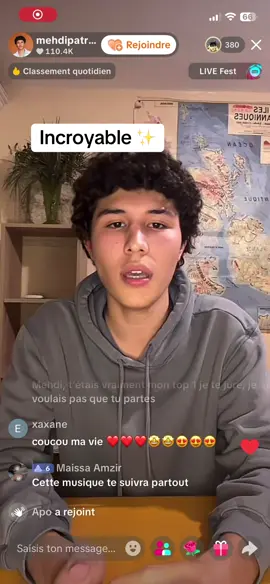 Sa version est tout simplement Indélébile… merci @mehdipatritti_ 😉 #starac #mehdi #indelebile #staracademy 