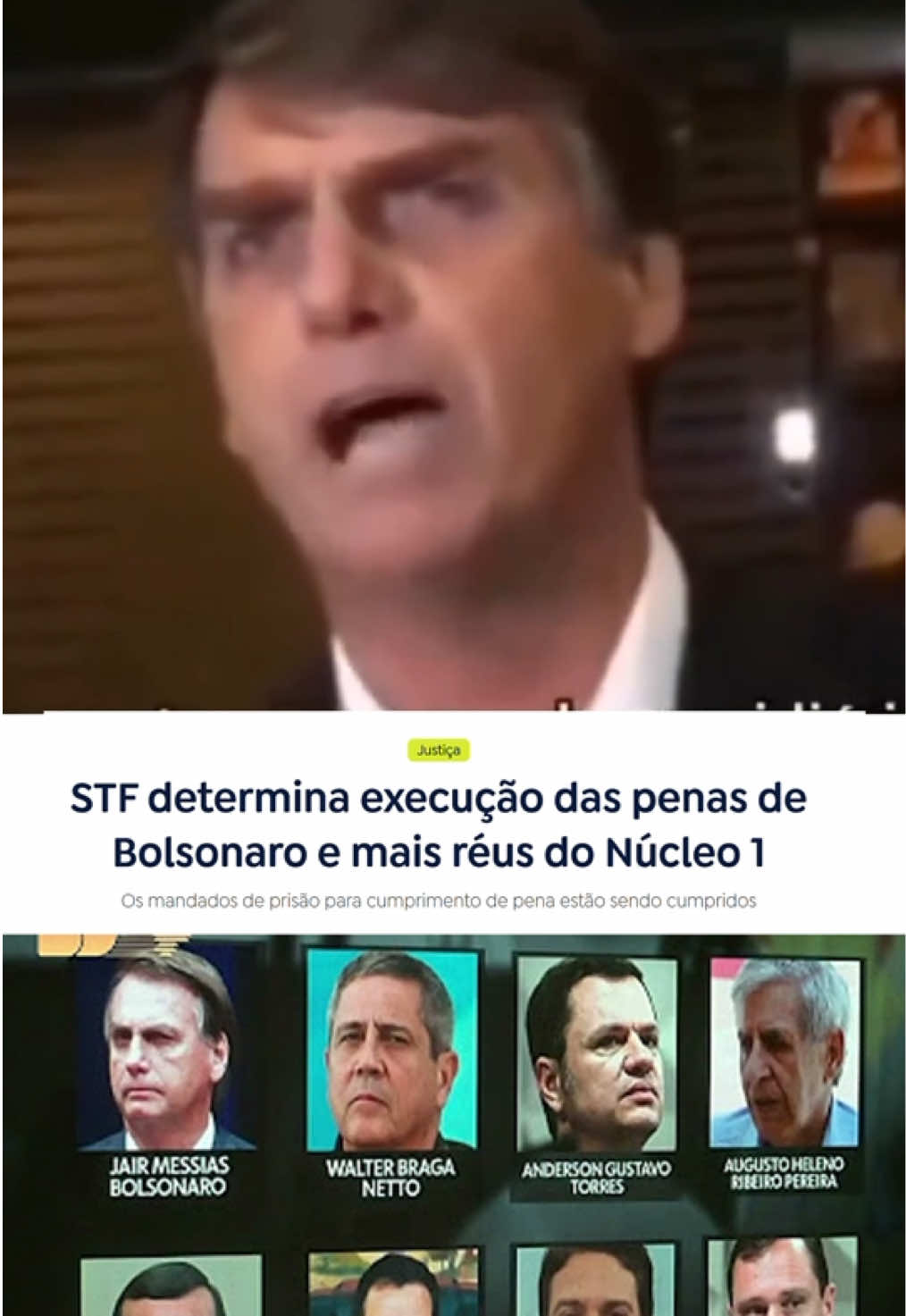 🚨 URGENTE! STF encerra processo da organização criminosa de Bolsonaro e determina cumprimento de pena do chefe e de Braga Netto, Heleno, Anderson Torres, Paulo Sérgio e outros criminosos golpistas. Grande dia para a democracia! 🇧🇷 #SemAnistia #Bolsonaro #BolsonaroNaCadeia 