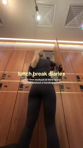 slower movements & deep stretches neededddd🫶🏼 lunch time workout at @Third Space London Mayfair ✨ #workout #thirdspace #londongym #Fitness #routine 