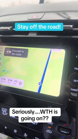 Just a lil detour!  Never saw this happen!!!#gps #nys #thanksgiving #travel #wth 