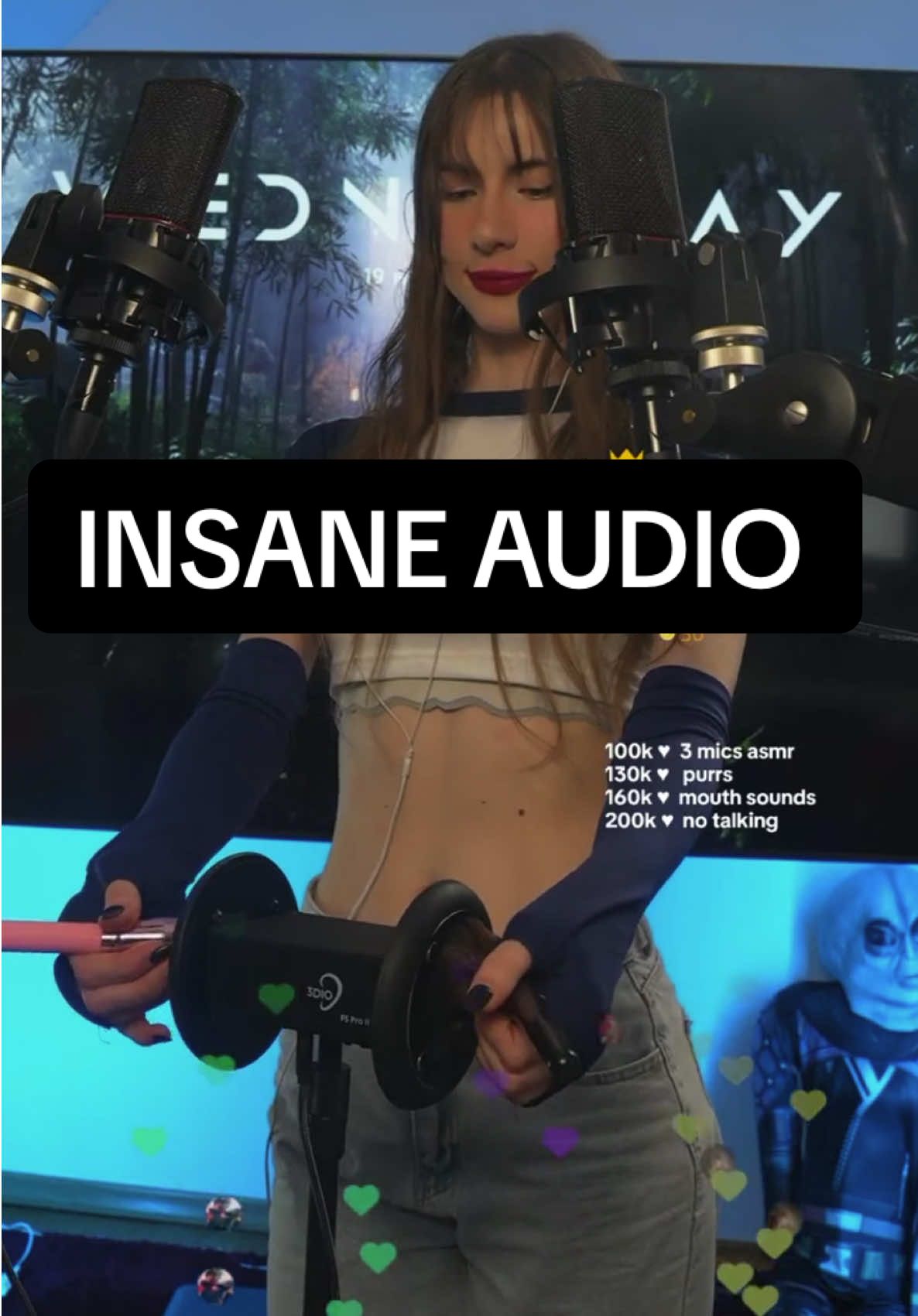 warming up before live 🎧 this sounds so crispy #tiktoklive #livehighlights #asmr #mouthsounds #fypシ゚ 