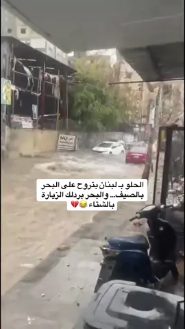 الشتوية بلبنان🤣#ghayss #لبنان #شتاء #مطر #شوارع 