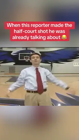 He was so shocked he stood there frozen 😅 (via @fox4kc) #wow #basketball #unreal 