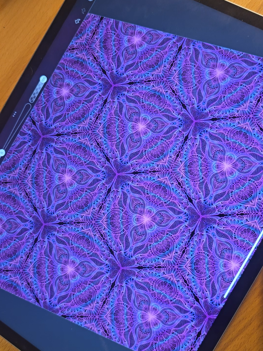 ❄️❄️❄️ . . . . . . #satisfying #mandala #oddlysatisfying #mandalaart #digitalart 