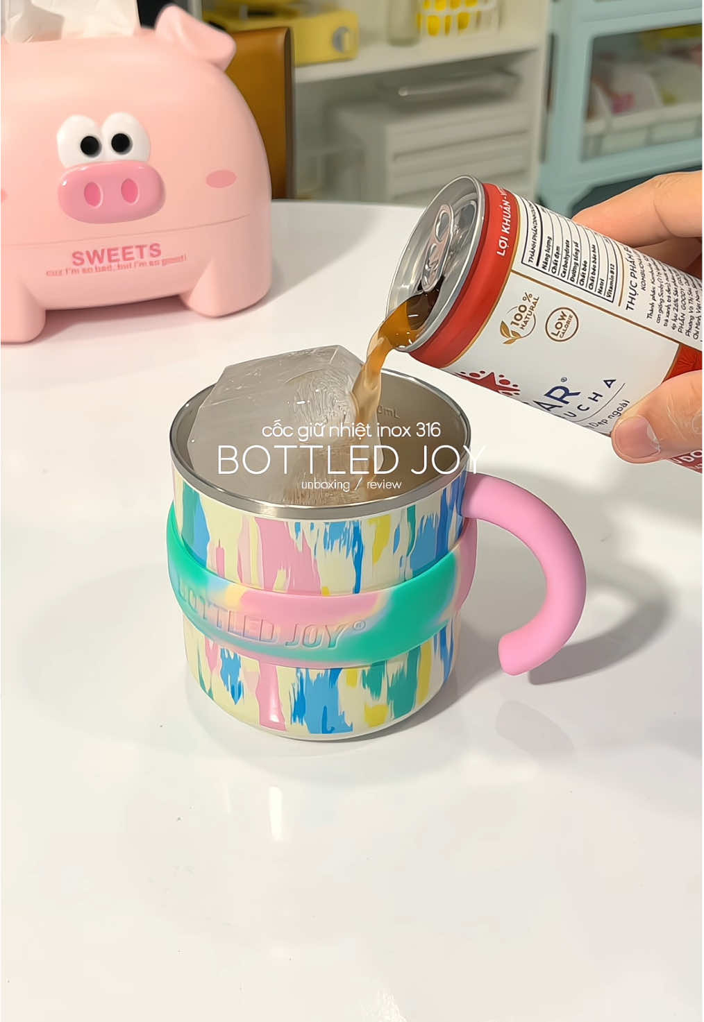 cốc giữ nhiệt nhà này đúng xinh iu lun á 👀🌟#cocgiunhiet #bottledjoy #unboxingvideo #cocgiunhietinox #muataitiktok 