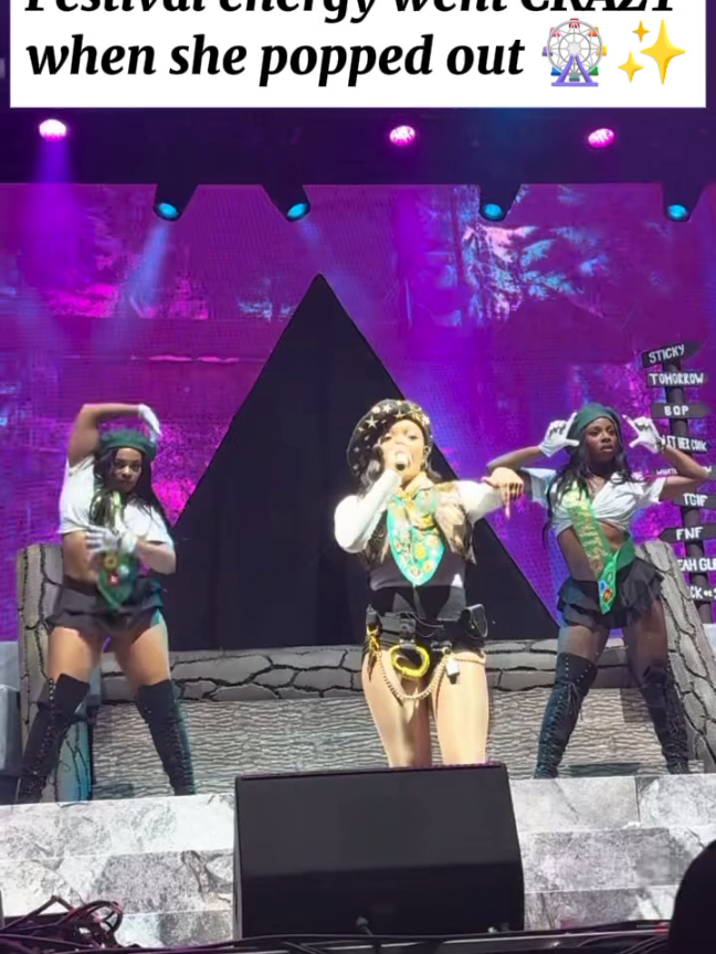 Festival energy went CRAZY when she popped out 🎡✨ @Gloria Boyd  #glorilla #campfloggnaw #tylerthecreator #concerts #fyp 