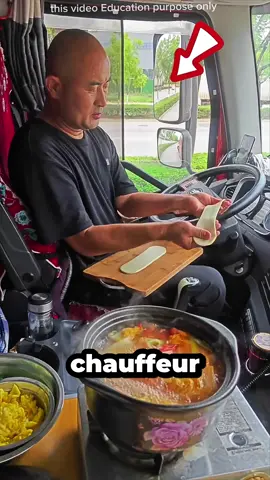 Le chauffeur routier qui cuisine dans son camion ! 😱