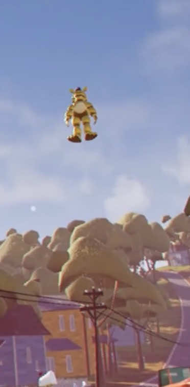 Bro flew 50ft in the air 💀 #FNAF #fivenightsatfreddys #helloneighbor #gaming #TCxFNAF 