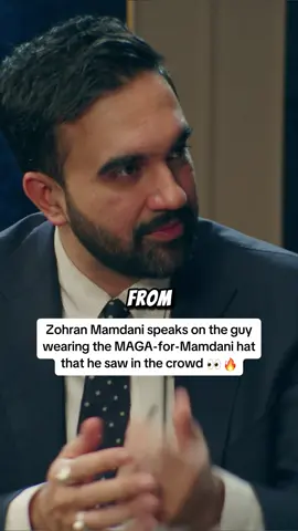 Zohran Mamdani speaks on the guy wearing the MAGA-for-Mamdani hat that he saw in the crowd 👀🔥 #podcast #viral #adamfriedland #mamdani #zohranmamdani 