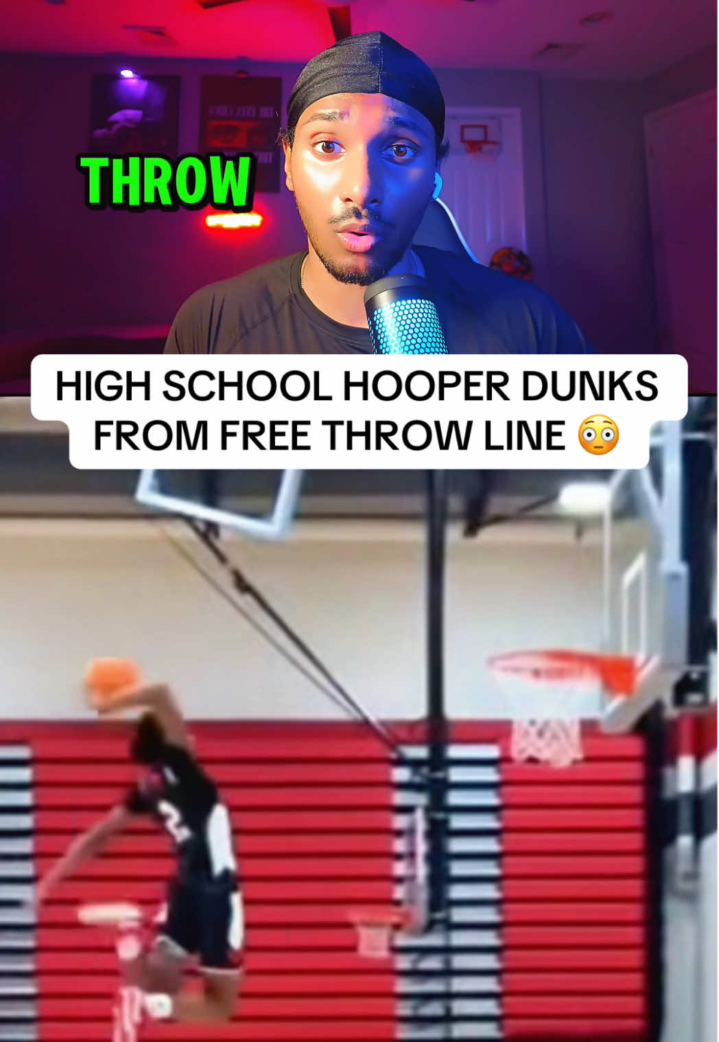 Took flight 😮‍💨 #dunk #airtime #ballislife #tigerreacts #fyp 