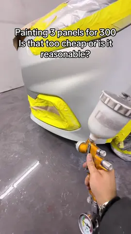 Do you think it’s too cheap or fairly reasonable? 🤔 #carspray #spraypainting #bodywork #automotive 