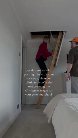 you know life’s about to get good when you’re passing down the christmas decs #christmas 