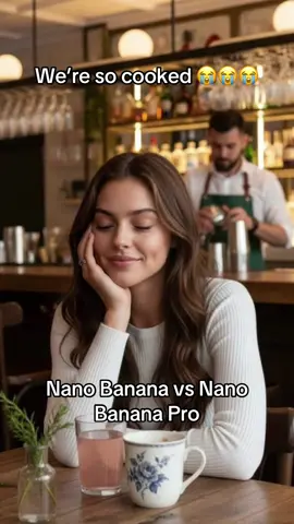 What even is reality anymore in a world of constant hyper realistic generative AI? Every video I see feels fake. Photos feel fake. The only thing real is what’s outside this phone. And maybe…that’s for the better #megameme #nanobanana #comparison #ai #reality 