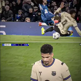 Where is this Araujo?💔 | #barcelonavschelsea #ChampionsLeague #araujo #redcard #edit