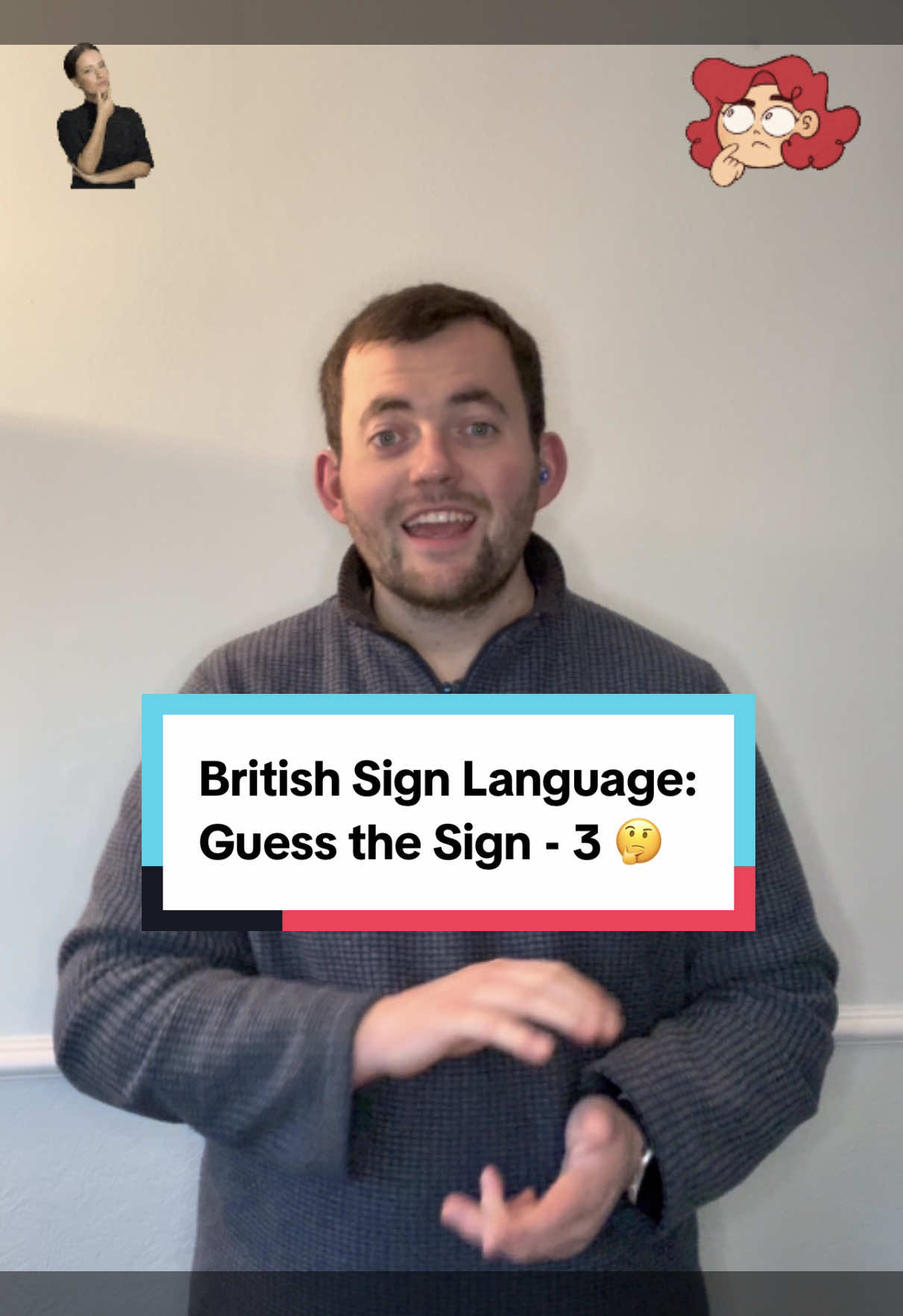 Today’s British Sign Language sign? ✨ Today’s sign is: #Guess #The #Sign #🤔 ! Curious to learn more?  I share a new BSL sign every day – perfect for beginners, learners, and sign lovers! 🔍 P.S. I’m from the South of the UK, so some signs might be regional! Let’s celebrate language and inclusion together 💬💙 #BritishSignLanguage 