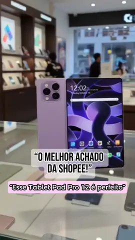 Se você quer um tablet rápido, com muita memória e tela grande sem gastar muito… esse Pad Pro 12 é perfeito 😍📱 Ideal pra estudar, trabalhar, assistir séries e até usar dois chips! Vale cada centavo! #tabletbarato #tabletgrande #padpro12 #shopeebrasil #achadinhos  