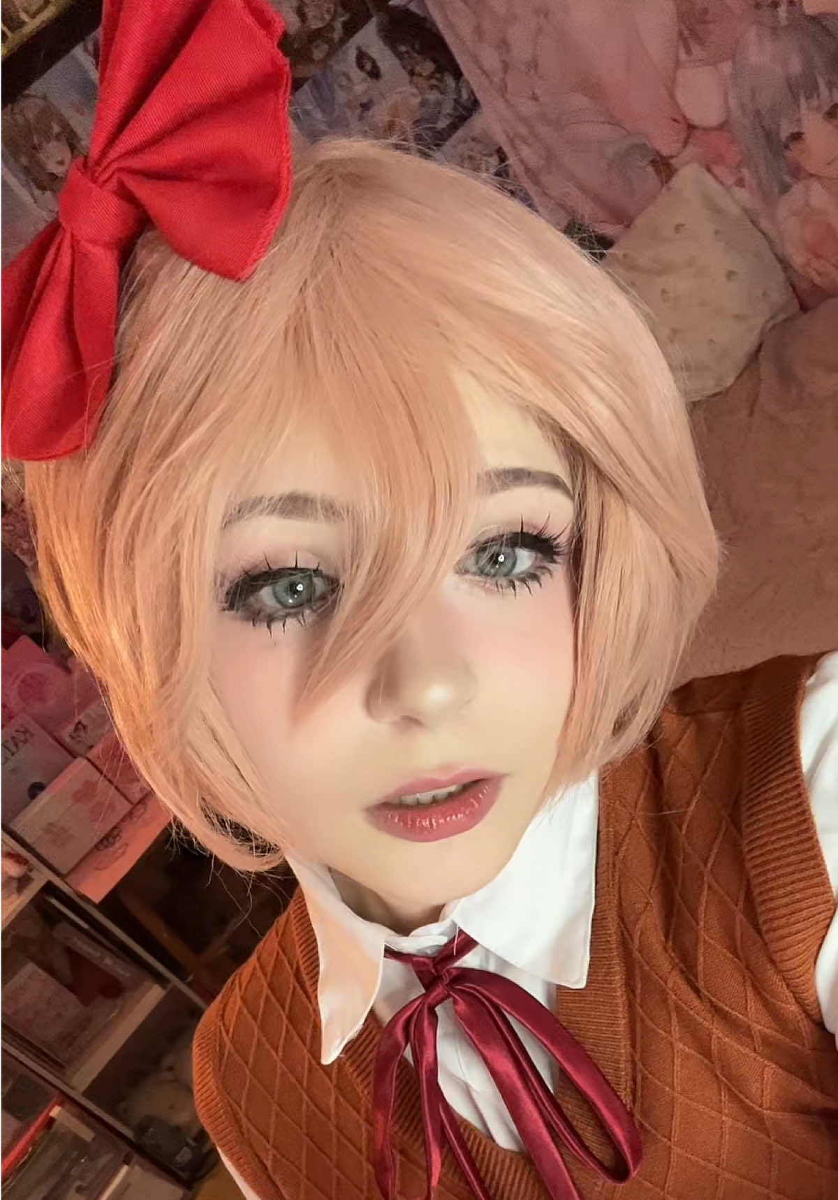 who’s ur guys’ favourite doki? mine is monika of course she is my wife #sayori #ddlc #dokidokiliteratureclub #dokidoki #cosplay 