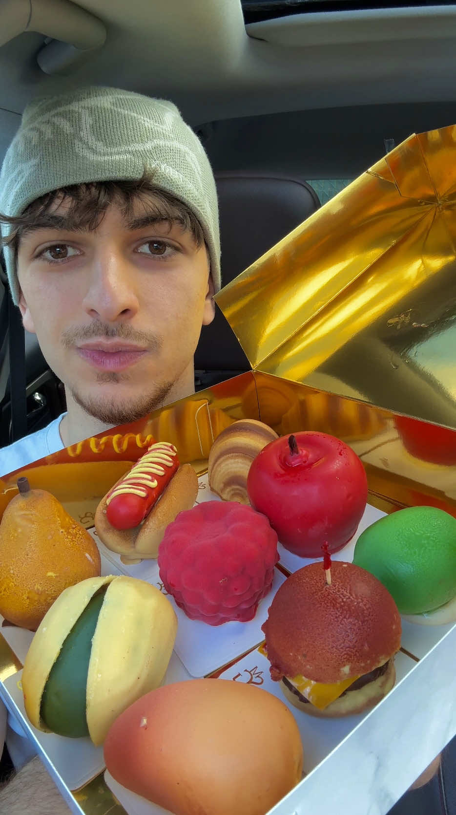 NEW CRUNCHY PASTRIES 🌭🥭🍎 #pastries #crunchy #asmr #mukbang #mukbangeatingshow foodie beautiful pastries trompe l’oeil patisserie Cedric grolet food review