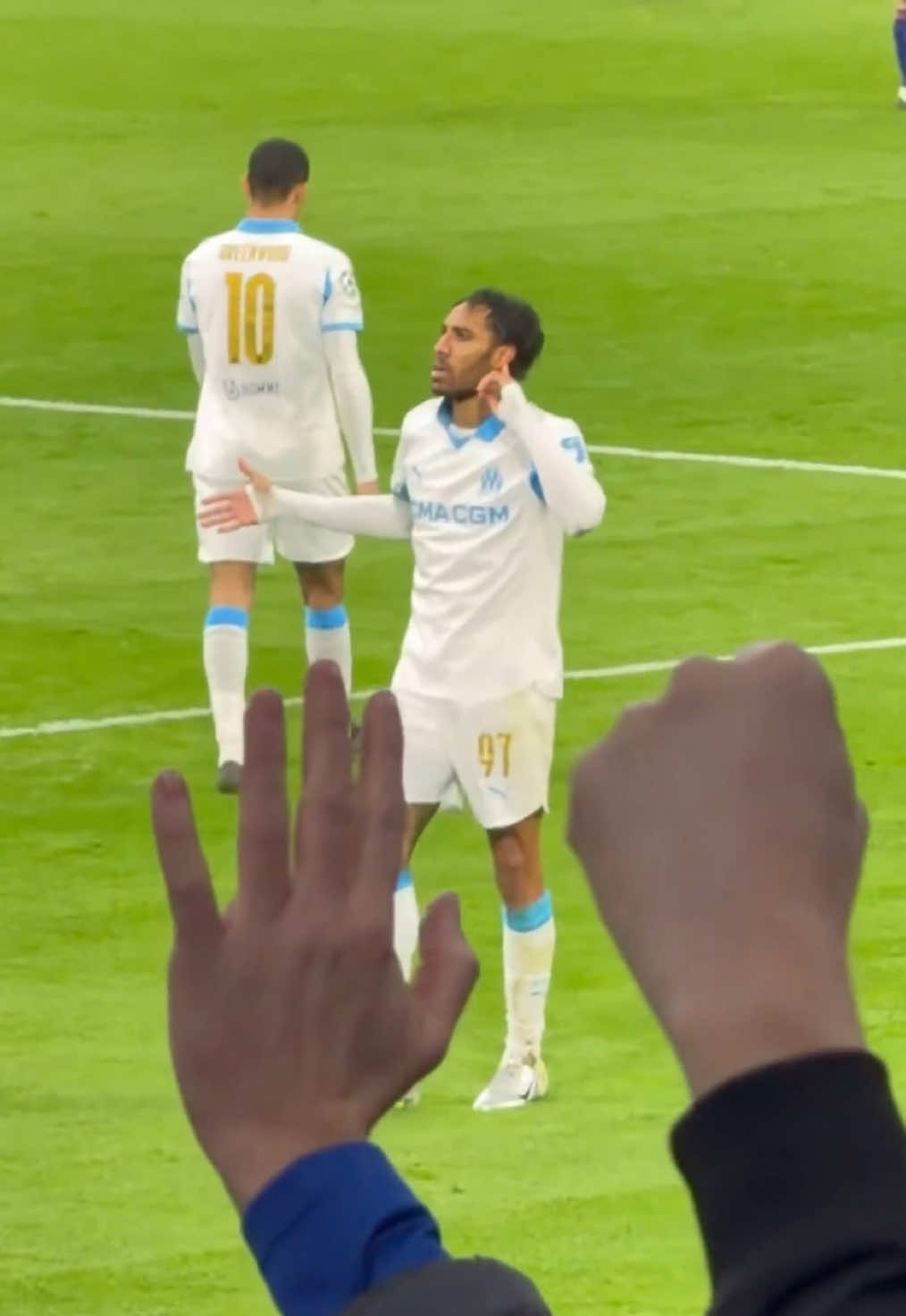 🇬🇦 À 36 ans, Aubameyang régale encore !  #omnufc #liguedeschampions #aubameyang #velodrome #teamom 