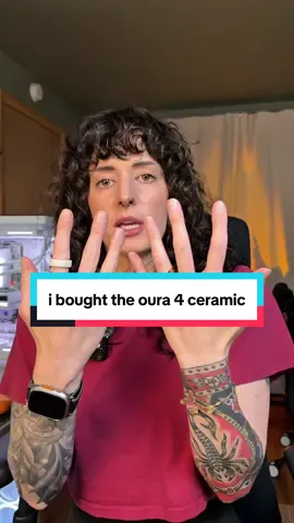 I bought the @ouraring 4 Ceramic ☁️ #Tech #techgirl #ouraring #smartring #Lifestyle 