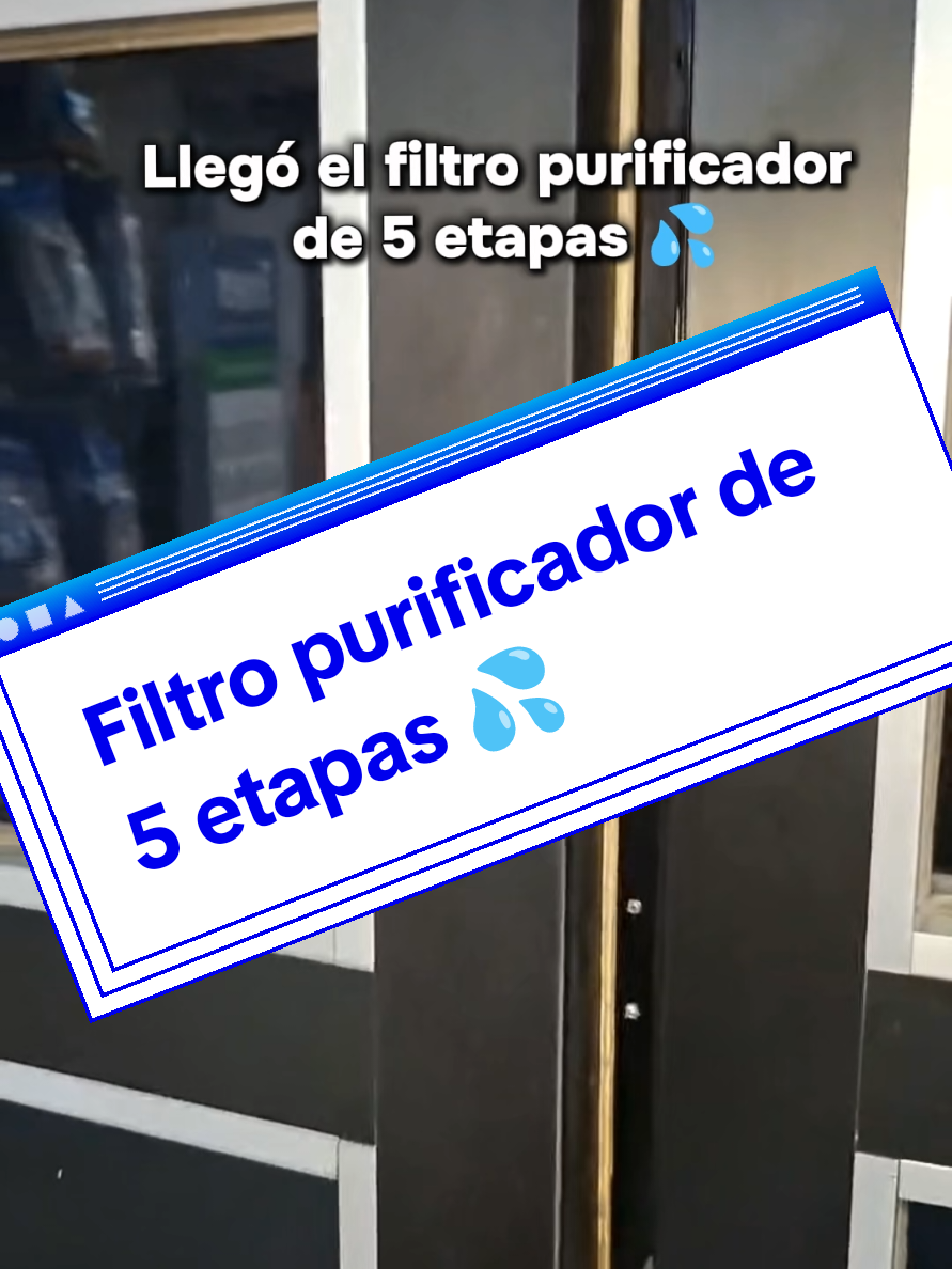 Suministros e instalación de filtro purificador de 5 etapas 💦 Mejora tu calidad de vida y la de toda la familia con la instalación de este filtro en tu hogar 🏠 Número de contacto 04124632819