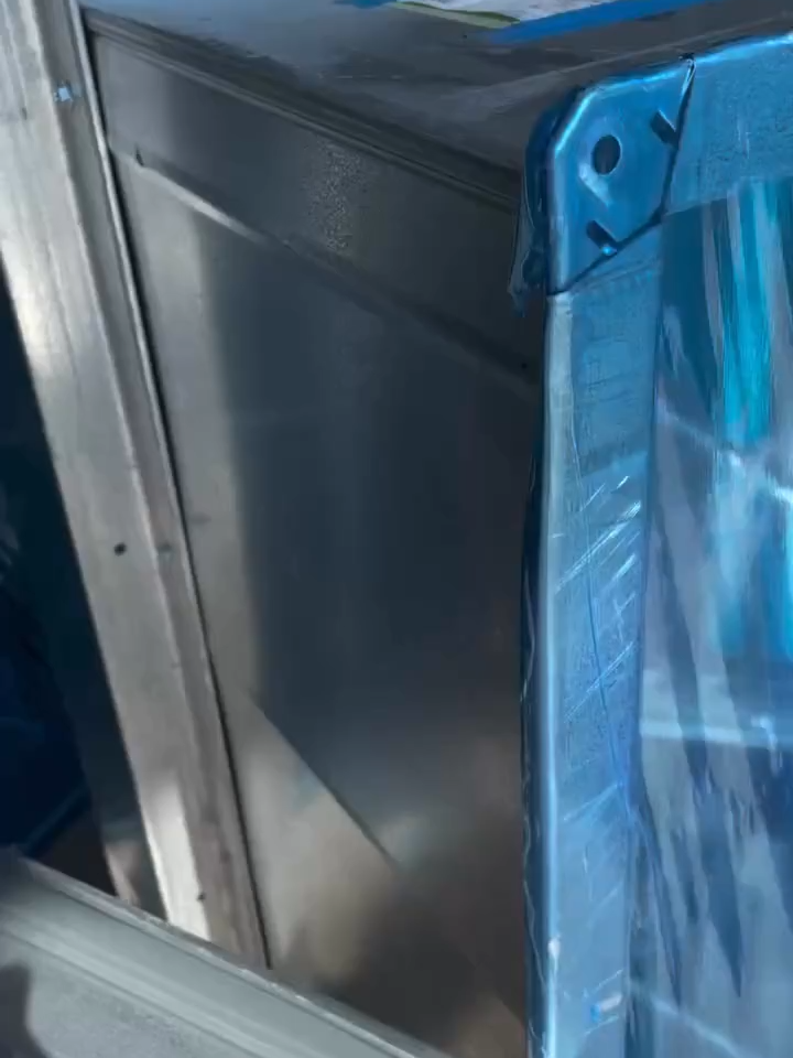 Galvanized Angle for Rectangular Duct Bracing #galvanizedangle #reinforcement #ductworking #bracing #sheetmetal