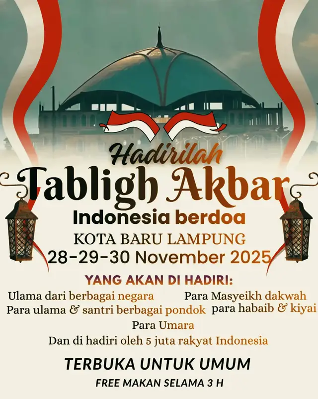 Hidup ini terlalu singkat untuk dibuang dengan hal hal yang tidak bermanfaat. Jangan sia-siakan waktu, manfaatkanlah sebaik mungkin untuk beribadah kepada Allah. 📍: kota baru, kec. jati agung, kab. lamsel 👉🏻: @rahmatmirzanidjausal  #indonesiaberdoa  #tablighakbar #ijtima  #masjidalhijrah  #kotabarulampung 