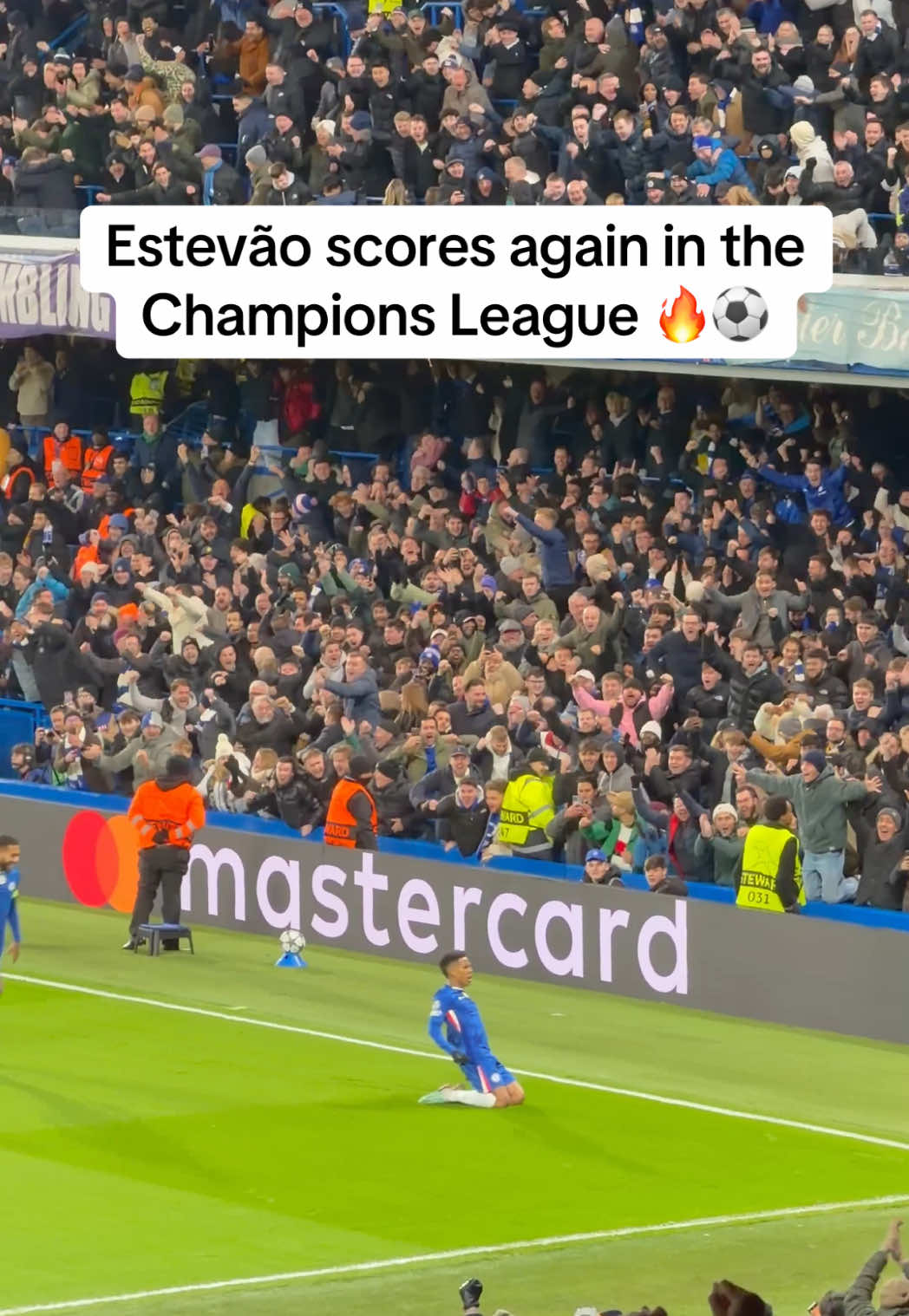 Estevão has now scored in each of his first three UEFA Champions League starts ⚽️👏🏻 @pablobefirst #championsleague #chelsea #footballtiktok #barcelona #sportbible 