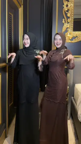 Chiara black and mahogany, pilih warna yg manaa nih?? #foryou #berandatiktok #dresskondangan #dresslebaran #kondanganoutfit 
