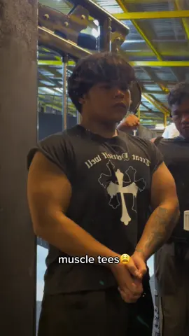 fav gym outfit = muscle tees #muscletees #gym #fyp #gymoutfit  