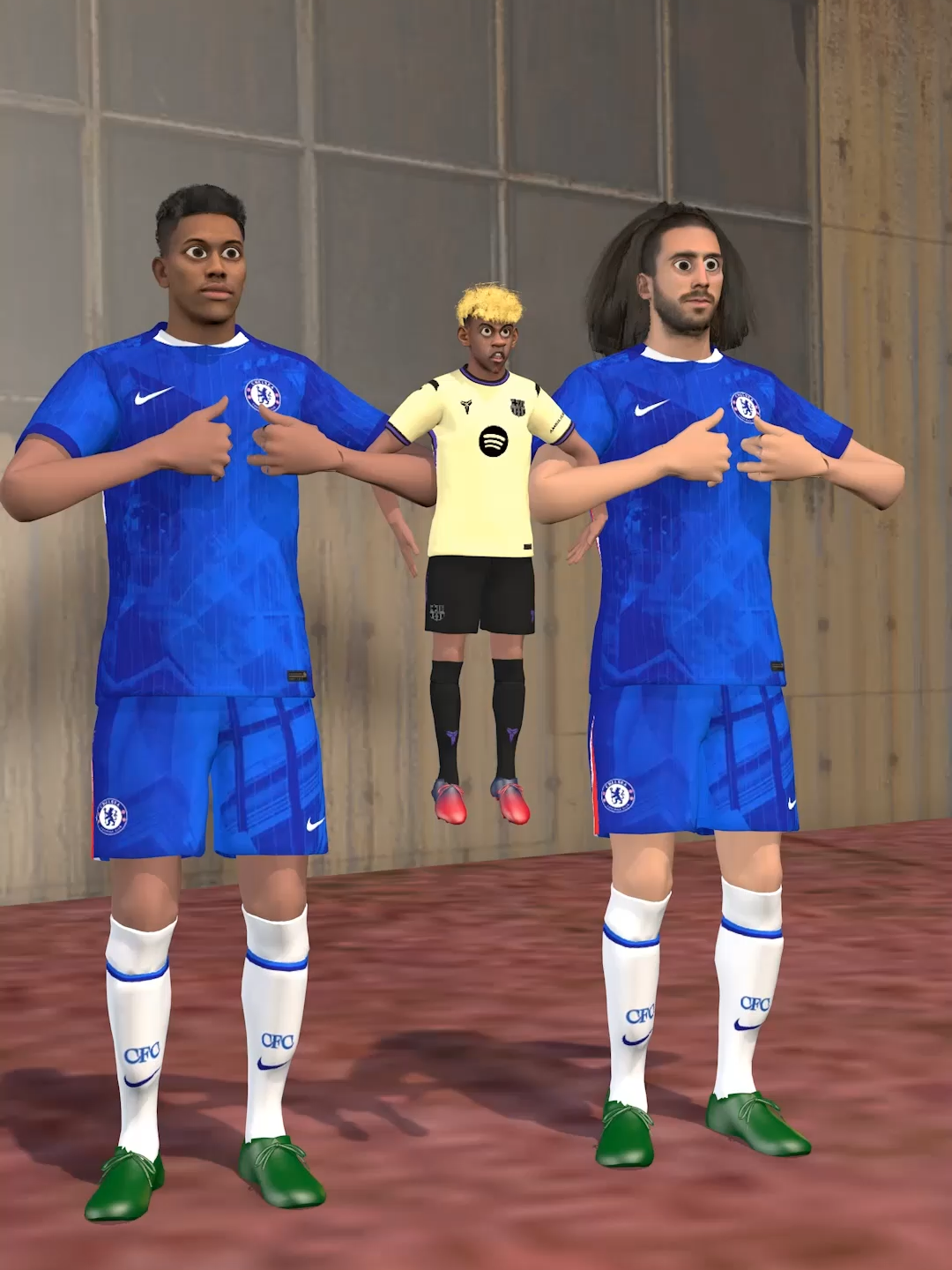 Cucurella and Estêvão with Lamine Yamal righ now 😂. #cucurella #Estêvão #yamal