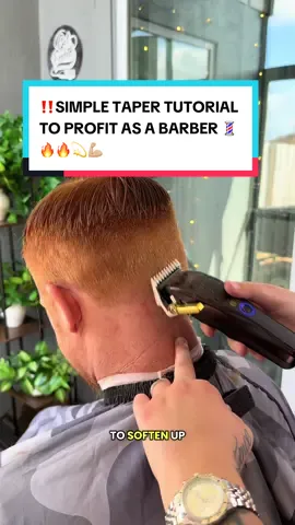You can make the most money as a barber if you learn to do quick tapers ‼️🔥💫#barber #haircut #barberpov #haircuttutorial #taperfade 