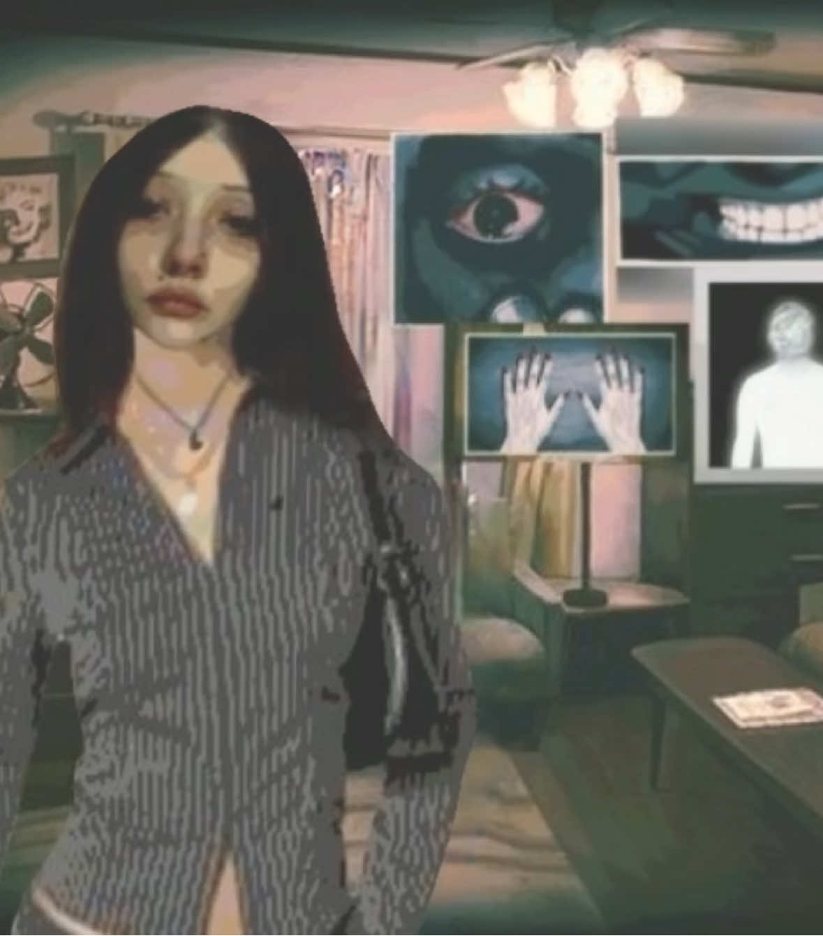 these ppl aren’t in the actual game but i thought it looked cool💔 #noimnotahuman #indiegame #horror #edit #fyp