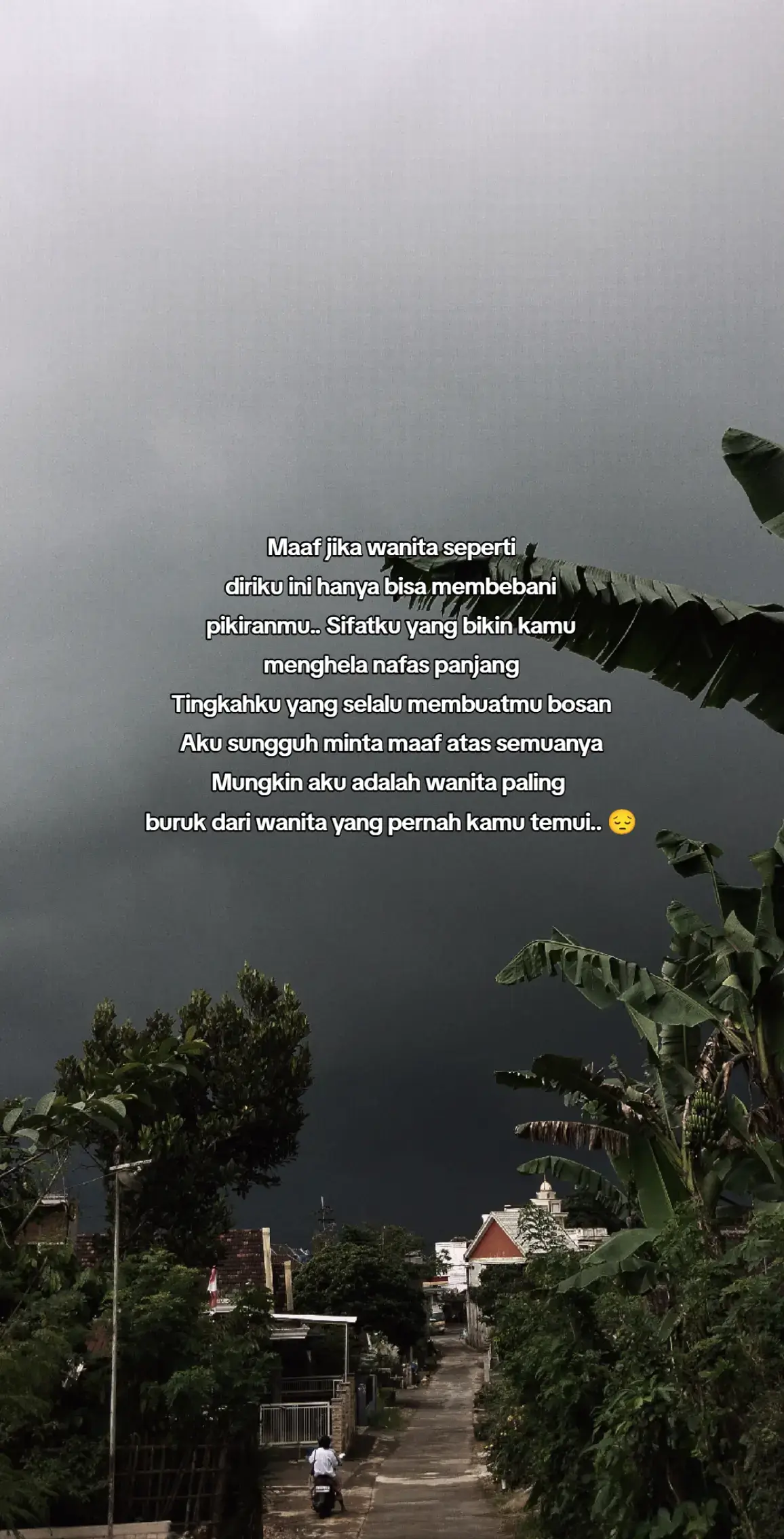 Maafkan aku sayang bila adanya aku hanya bisa membuat kesalahan..😔 #SadStory #LoveStory