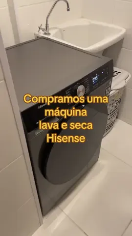 Compramos uma lava e seca maravilhosa da Hisense #lavaesecahisense #casal #compras #pontofrio 