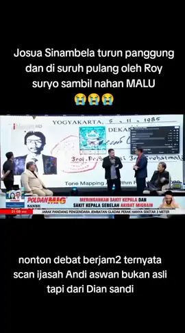 #josua naik di usir dari panggung