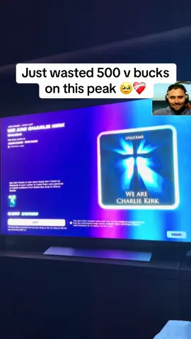 Just wasted 500 V Bucks on the Kirk #charliekirk #wearecharliekirk #kirkified #fortnite #memestiktok 