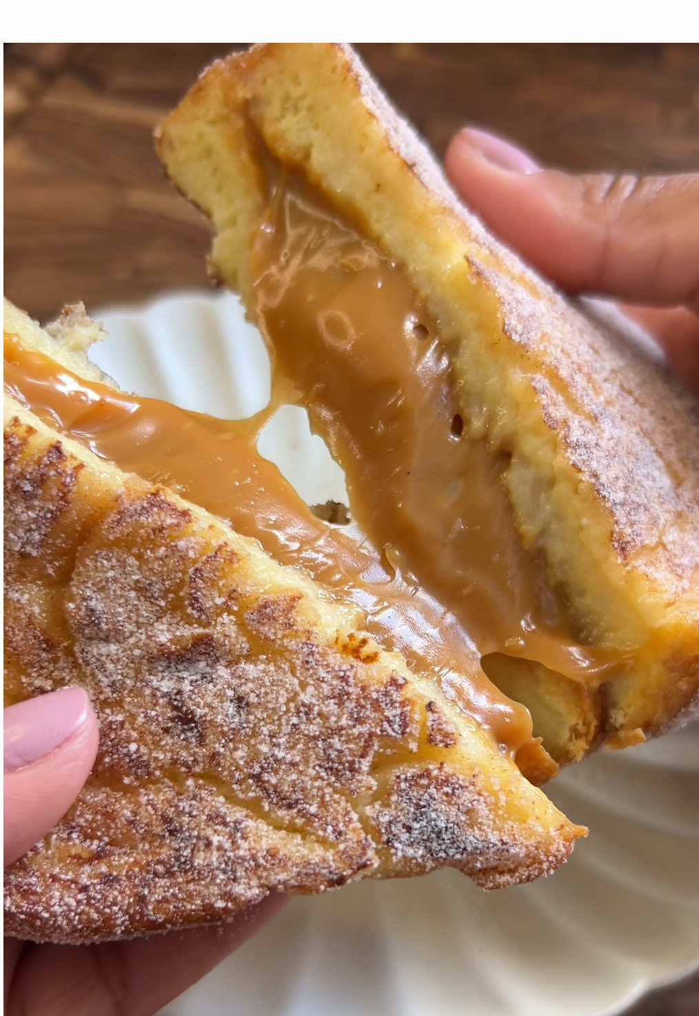 Rabanada com doce de leite ✨🍞 #receitas #natal #receitasfaceis #foryour 