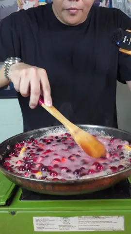 Stress Free Cranberry sauce 😀 Ingredients 	•	12 oz cranberries (fresh or frozen) — about 3 cups 	•	1 cup sugar 	•	1 cup orange juice 	•	1 tsp orange zest no white 	•	Pinch of salt Step-by-Step Instructions 1. Clean and Prep the Cranberries 	•	Pour your cranberries into a large bowl. 	•	Cover with cold water. 	•	Give them a gentle stir with your hand to loosen any dirt. 	•	Remove any soft, mushy, or wrinkled berries — toss those out. 	•	Drain well and set aside. 2. Make the Syrup 	•	In a medium saucepan, add: 	•	1 cup sugar 	•	1 cup orange juice 	•	Turn the heat to medium. 	•	Stir until all the sugar dissolves and the liquid looks clear. 3. Cook the Cranberries 	•	Add the cleaned cranberries to the pot. 	•	Add a pinch of salt. 	•	Bring to a gentle boil. Add orange zest 	•	Once you hear them pop, reduce the heat to a simmer. 	•	Cook for 10–12 minutes, stirring occasionally, until the sauce thickens. 5. Cool and Serve 	•	Let the cranberry sauce cool in the pot for 15–20 minutes. 	•	It will thicken more as it cools. 	•	Transfer to a bowl and refrigerate if not serving right away. #EasyRecipe  #cranberrysauce  #comfortfood #Thanksgiving